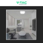 Immagine 6 - V-Tac VT-8618S Plafoniera LED Quadrata 18W SMD IP44 Sensore di Movimento e Crepuscolare Colore Bianco - SKU 76661