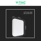 Immagine 8 - V-Tac VT-8618S Plafoniera LED Quadrata 18W SMD IP44 Sensore di Movimento e Crepuscolare Colore Bianco - SKU 76661