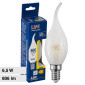 Life Lampadina LED E14 6,5W Candela Fiamma CF35 Filament in Vetro Milky - mod. 39.920123NM40