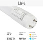 Immagine 5 - Life Tubo LED T8 G13 22W SMD Lampadina 150cm con Starter - mod. 39.968150C / 39.968150N / 39.968150F