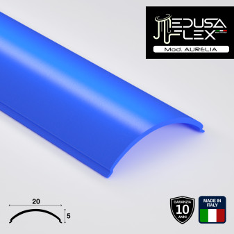 MedusaFlex Copertura Angolare Blu in Policarbonato per Profilo in Alluminio...