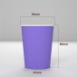 Immagine 2 - Bicchieri in Carta Riciclabile Colore Viola da 200ml - Confezione da 25 Bicchieri