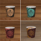 Immagine 4 - Bicchierini da Caffè in Carta Riciclabile con Fantasia PubCup Mix da 65ml - Confezione da 200 Bicchieri