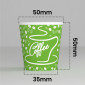 Immagine 3 - Bicchierini da Caffè in Carta Riciclabile con Fantasia CoffeeCup Mix da 65ml - Confezione da 200 Bicchieri