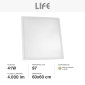 Immagine 2 - Life Pannello LED Quadrato 60x60 41W SMD Anti Abbagliamento UGR≤19 con Driver - mod. 39.9P066040N40