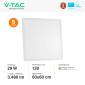 Immagine 2 - V-Tac Pro VT-629-1 6 Pannelli LED Quadrati 60x60 29W SMD Chip Samsung da Incasso con Driver - SKU 20419
