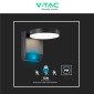 Immagine 8 - V-Tac VT-11020S Lampada LED da Muro 17W Wall Light SMD con Sensore PIR di Movimento IP65 Colore Nero - SKU 2956 / 2957