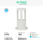 Immagine 4 - V-Tac VT-830 Lampada LED da Giardino 10W COB CREE Lampione Bollard da Terra IP65 Colore Bianco - SKU 128317 / 128318