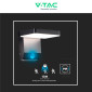 Immagine 8 - V-Tac VT-11020S Lampada LED da Muro 17W Wall Light SMD Applique IP65 con Sensore PIR di Movimento Colore Nero - SKU 2948 / 2949