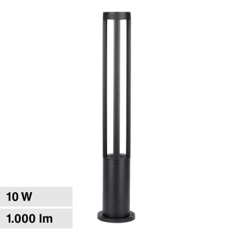 V-Tac VT-820 Lampada LED da Giardino 10W COB CREE Lampione Bollard da Terra...