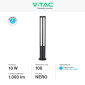 Immagine 2 - V-Tac VT-820 Lampada LED da Giardino 10W COB CREE Lampione Bollard da Terra IP65 Colore Nero - SKU 128333