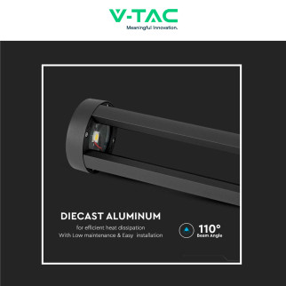 VT-820 Lampada LED Giardino 10W COB CREE Nera IP65 V-Tac