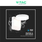 Immagine 9 - V-Tac VT-11020 Lampada LED da Muro 17W Wall Light SMD Applique IP65 Colore Bianco - SKU 2950 / 2951