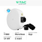 Immagine 2 - V-Tac Wall Box 7,4kW Monofase a Parete Smart Bluetooth IP65 IK10 Cavo Tipo 2 da 5 metri - SKU 11868