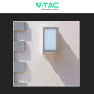 Immagine 7 - V-Tac VT-822 Lampada LED da Muro 12W Wall Light SMD Applique IP65 Colore Grigio - SKU 218337 / 218338