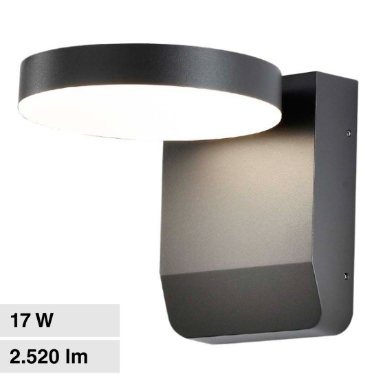 VT-11020 Lampada LED da Muro 17W SMD IP65 Nera V-Tac VT-11020 Lampada LED da Muro 17W SMD IP65 Nera V-Tac