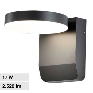 VT-11020 Lampada LED da Muro 17W SMD IP65 Nera V-Tac