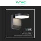 Immagine 8 - V-Tac VT-11020 Lampada LED da Muro 17W Wall Light SMD Applique IP65 Colore Nero- SKU 2952 / 2953