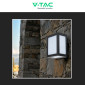 Immagine 6 - V-Tac VT-822 Lampada LED da Muro 12W Wall Light SMD Applique Nera IP65 - SKU 218340 / 218341