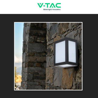 VT-822 Lampada LED da Muro 12W SMD Applique Nera IP65 V-Tac