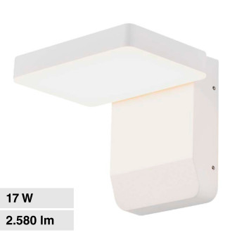 VT-11020 Lampada LED da Muro 17W Wall Light SMD Applique IP65 Colore Bianco -...