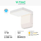 Immagine 4 - VT-11020 Lampada LED da Muro 17W Wall Light SMD Applique IP65 Colore Bianco - SKU 2942 / 2943