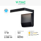 Immagine 4 - VT-11020 Lampada LED da Muro 17W Wall Light SMD Applique IP65 Colore Nero - SKU 2944 / 2945