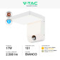 Immagine 4 - V-Tac VT-11020S Lampada LED da Muro 17W Wall Light SMD Applique con Sensore PIR di Movimento IP65 Bianca - SKU 2946 / 2947
