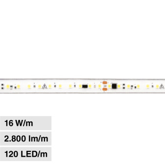 LEDCO Striscia LED Flessibile 800W SMD 220V CRI≥90 IP65 - Bobina da 50m -...