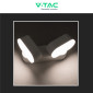 Immagine 5 - V-Tac VT-814 Lampada LED da Muro Due Teste Ruotabili 10W Wall Light IP65 Applique Colore Bianco - SKU 218292