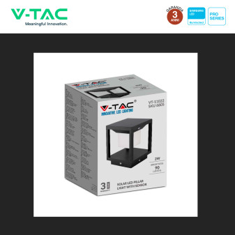 VT-11022 Lampada LED Giardino 2W IP65 Sensore V-Tac