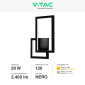 Immagine 4 - V-Tac VT-11120 Lampada LED da Muro 20W Wall Lamp CRI≥90 Colore Nero - SKU 6842 / 6843