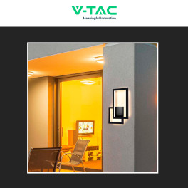 VT-11120 Lampada LED da Muro 20W CRI≥90 Colore Nero V-Tac