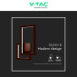 Immagine 8 - V-Tac VT-11120 Lampada LED da Muro 20W Wall Lamp CRI≥90 Colore Corten - SKU 6840 / 6841