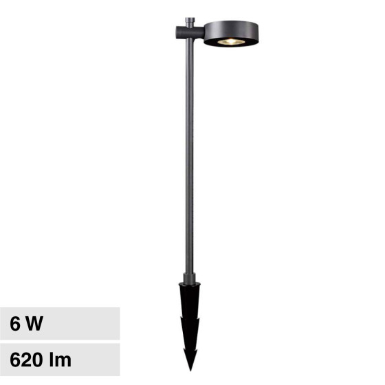 VT-11107 Lampada LED Giardino 6W CRI≥90 Colore Nero V-Tac VT-11107 Lampada LED Giardino 6W CRI≥90 Colore Nero V-Tac