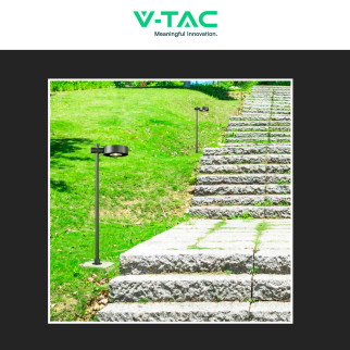 VT-11107 Lampada LED Giardino 6W CRI≥90 Colore Nero V-Tac