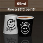 Immagine 4 - Bicchierini da Caffè in Carta Riciclabile con Fantasia DownUpCup Mix da 65ml - Confezione da 200 Bicchieri