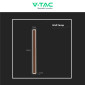 Immagine 8 - V-Tac VT-11117 Lampada LED da Muro 17W Wall Lamp SMD Applique CRI≥90 IP65 Colore Corten - SKU 6828 / 6829