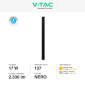 Immagine 4 - V-Tac VT-11117 Lampada LED da Muro 17W Wall Lamp SMD Applique CRI≥90 IP65 Colore Nero - SKU 6830 / 6831