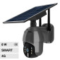 Immagine 1 - V-Tac Smart VT-11024-4G Telecamera di Sorveglianza Wi-Fi e 4G HD PTZ con Sensore di Movimento Pannello Solare - SKU 11615