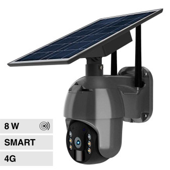 V-Tac Smart VT-11024-4G Telecamera di Sorveglianza Wi-Fi e 4G HD PTZ con...