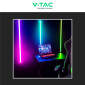 Immagine 5 - V-Tac VT-561 Kit Neon Flex LED 120W SMD Magic RGB 192 LED/m 24V Controller e Telecomando - Bobina da 5 metri - SKU 6876