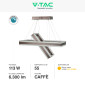 Immagine 3 - V-Tac VT-101-2D Lampadario LED a Sospensione 113W SMD Forma Rettangolare Dimmerabile Colore Caffè - SKU 213988