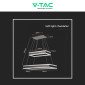 Immagine 7 - V-Tac VT-101-2D Lampadario LED a Sospensione 113W SMD Forma Rettangolare Dimmerabile Colore Caffè - SKU 213988