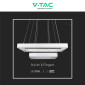 Immagine 8 - V-Tac VT-101-2D Lampadario LED a Sospensione 113W SMD Forma Rettangolare Dimmerabile Colore Bianco - SKU 213986