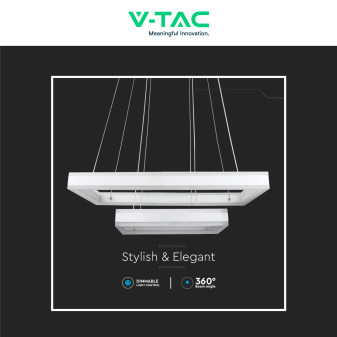 VT-101-2D Lampadario LED a Sospensione 113W SMD Bianco V-Tac