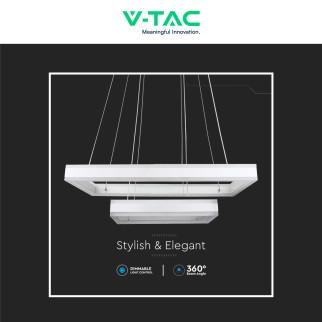 VT-101-2D Lampadario LED a Sospensione 113W SMD Bianco V-Tac