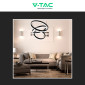 Immagine 6 - V-Tac VT-82-3D Lampadario LED a Sospensione 86W SMD Forma Rotonda Dimmerabile Colore Nero - SKU 213990