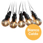 Immagine 2 - V-Tac VT-70512 Catenaria 5W da 10 Lampadine LED IP44 con Pannello Solare e Telecomando 12 Metri - SKU 7804