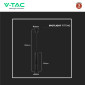 Immagine 6 - V-Tac VT-976 Lampadario a Sospensione con Portalampada Per Lampadine GU10 in Alluminio Colore Nero e Riflettore Oro - SKU 6686